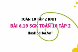 Bài 6.19 SGK Toán 10 tập 2 Kết nối tri thức